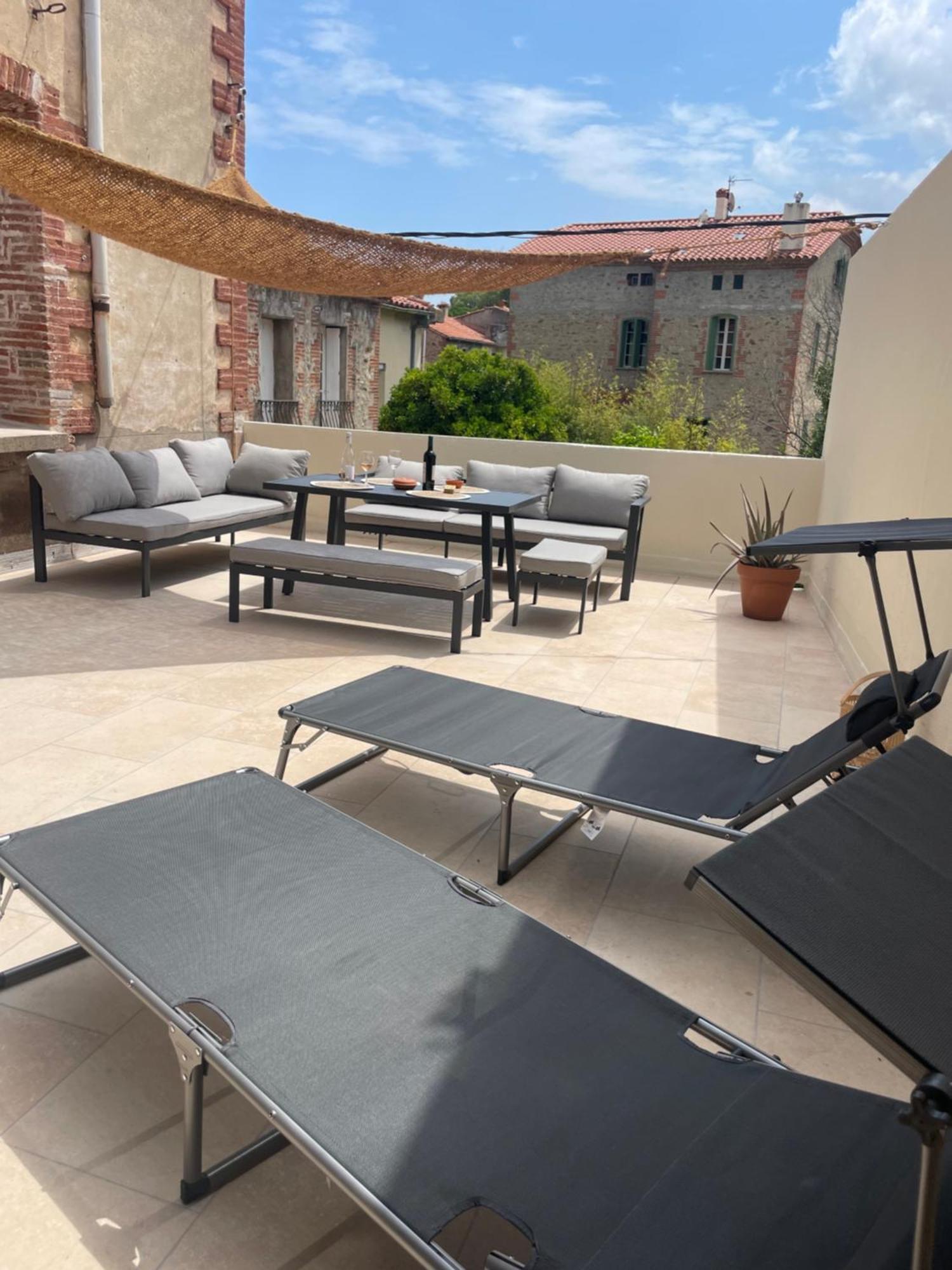 Appartement Neuf, Grande Terrasse Plein Sud Laroque-des-Albères Buitenkant foto